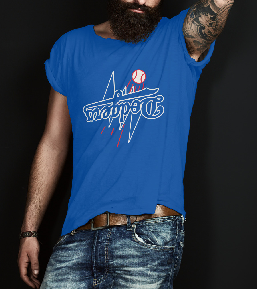 Dodgers Bolt Baseball T-Shirt