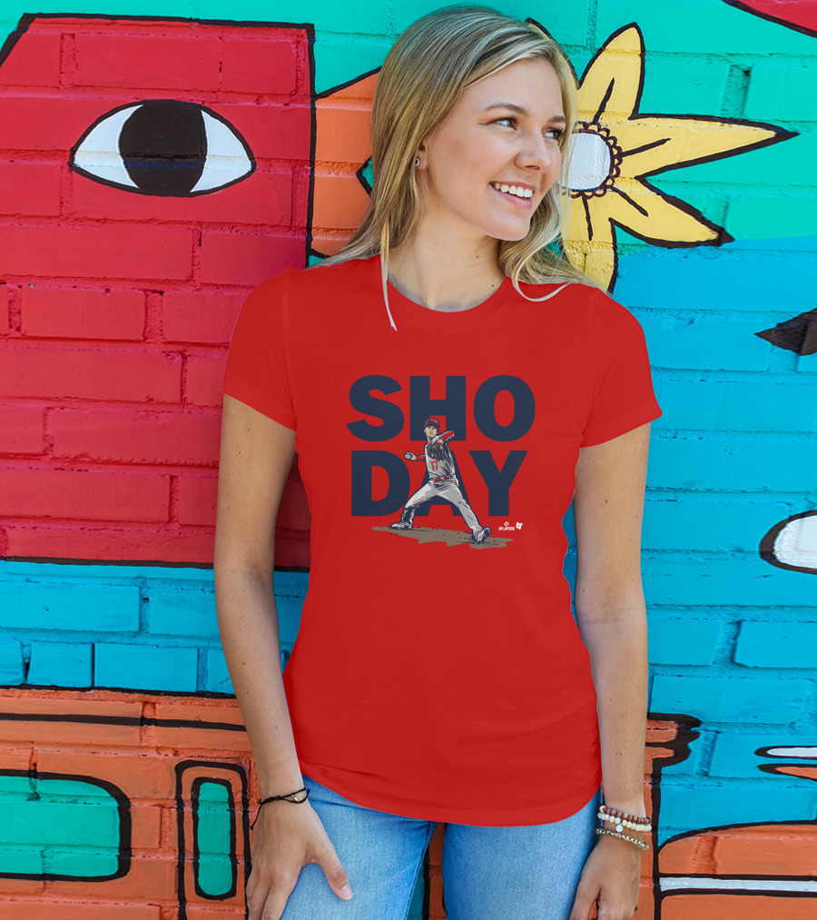 SHO DAY MLB Players Pitching Number 17 T-Shirt