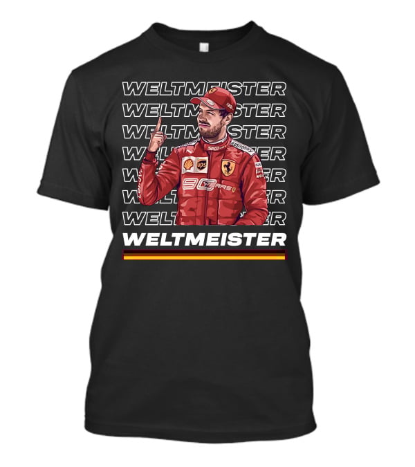 Weltmeister Ferrari Champion Danke Seb T-Shirt