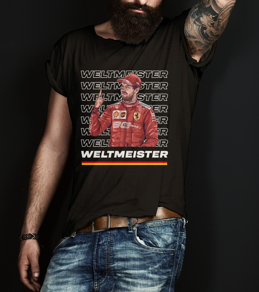 Weltmeister Ferrari Champion Danke Seb T-Shirt