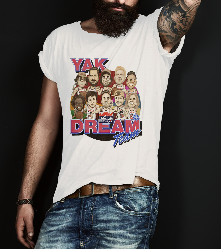 Yak Dream Team Basketball Van Fan T-Shirt