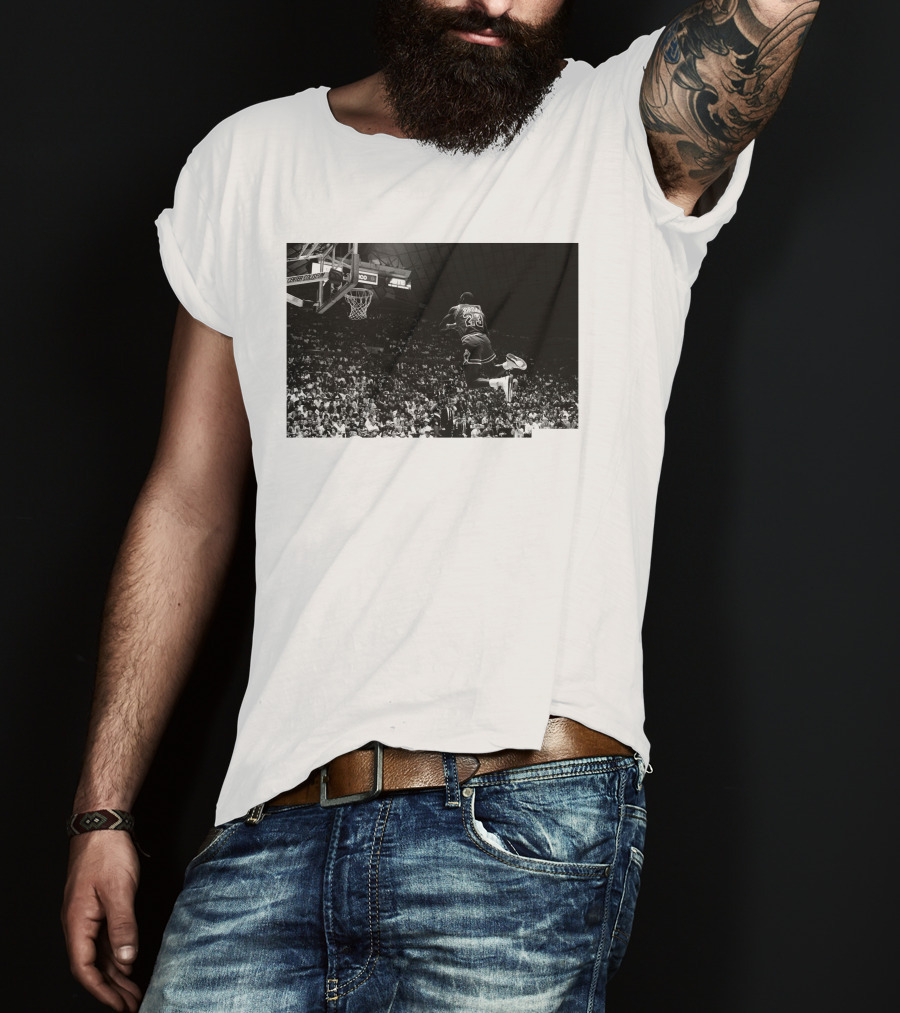 Jordan X Union Slam Dunk Iconic Basketball Moment T-Shirt