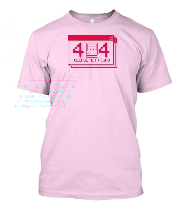 Georgenotfound 404 Error Crying Computer Pink T-Shirt