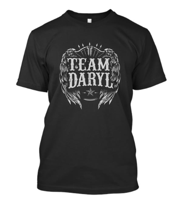 Team Daryl Angel Wings Bow And Arrow Star T-Shirt