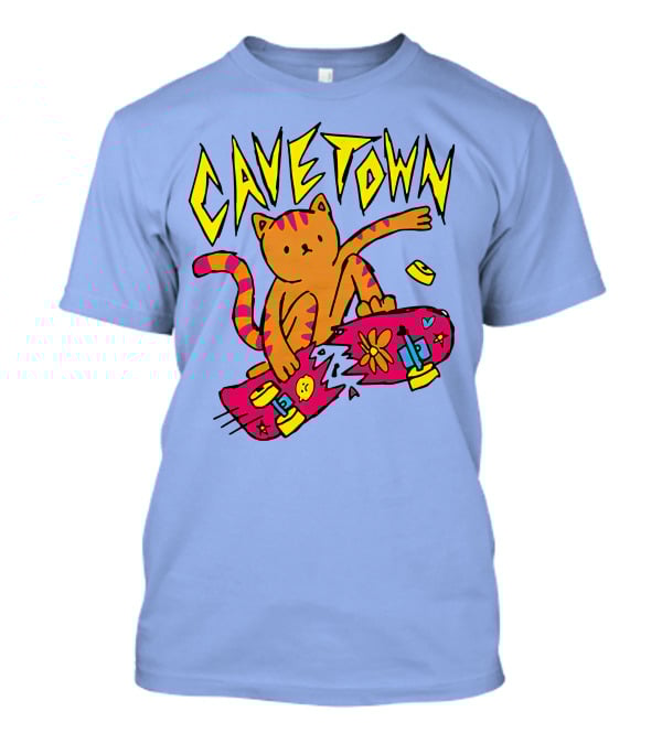 Cavetown Cat Skateboard Fun T-Shirt