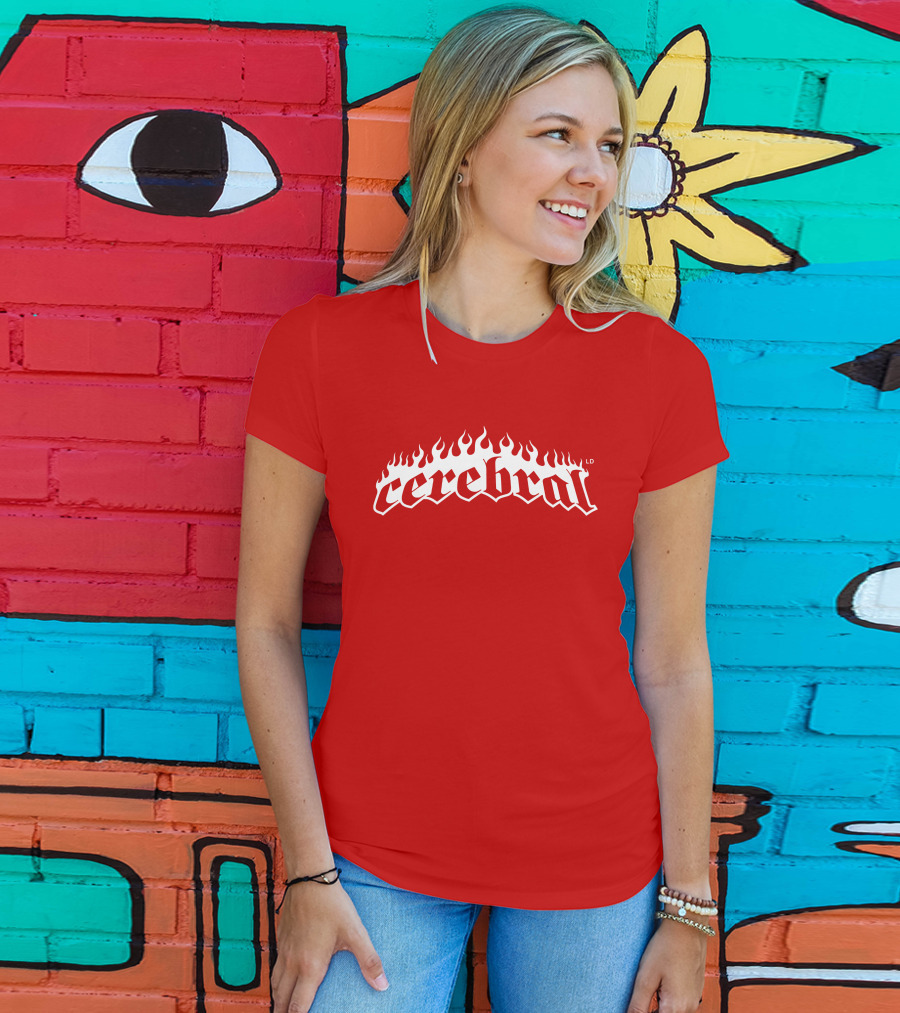 Lucy Dacus Merch Cerebral Flame Design LD T-Shirt
