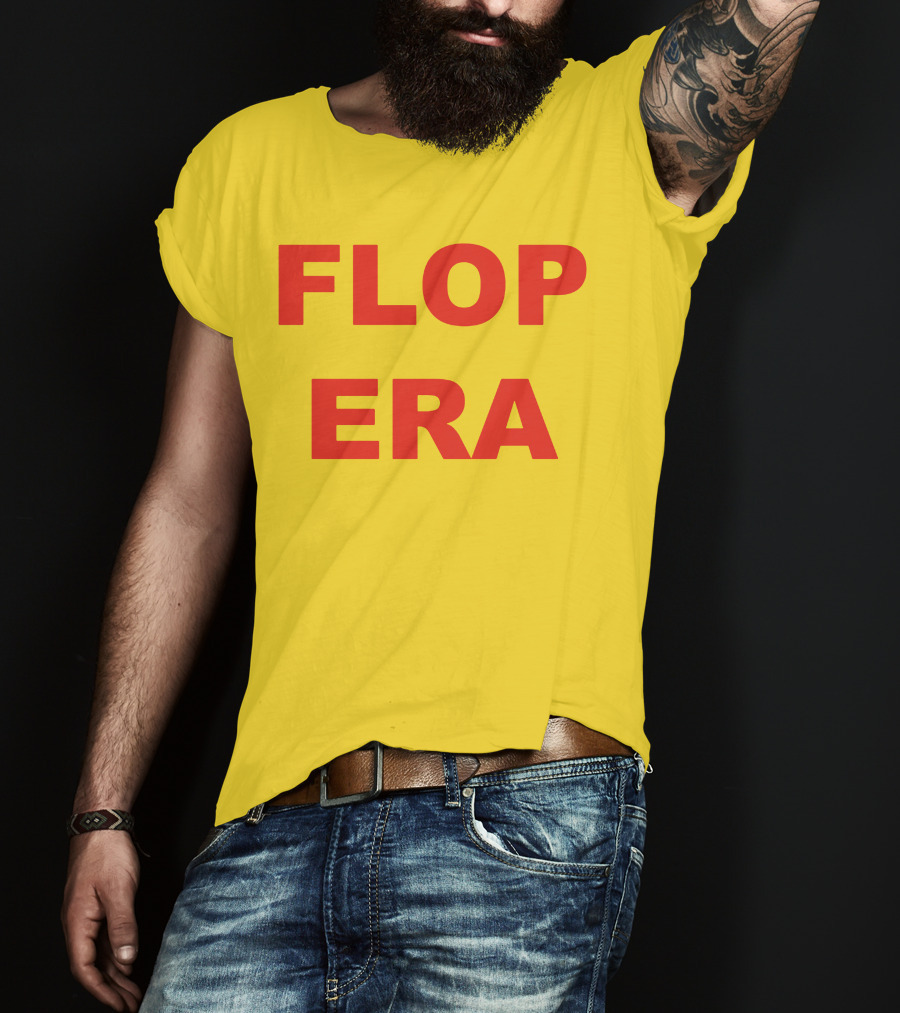 FLOP ERA Yellow Background T-Shirt