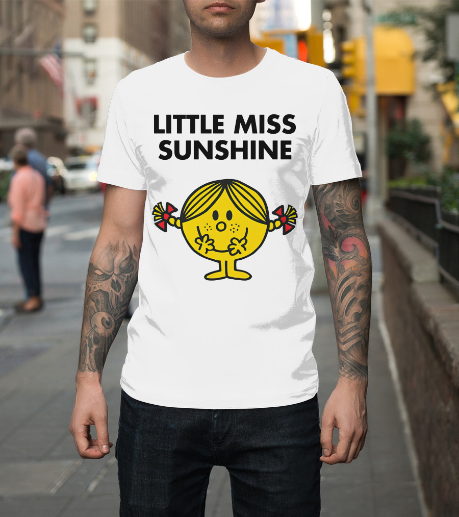 Little Miss Sunshine Character Poses With Pigtails And Smile T-Shirt