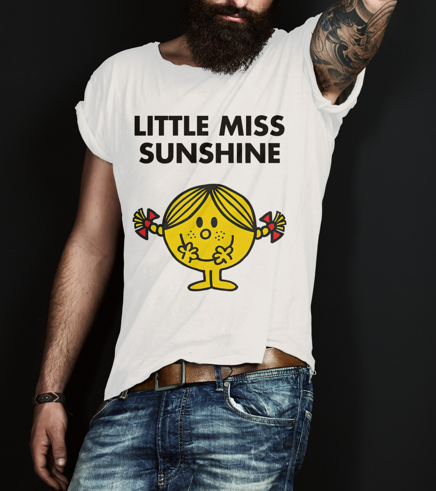 Little Miss Sunshine Character Poses With Pigtails And Smile T-Shirt