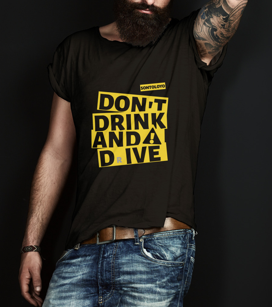 Sontoloyo Don't Drink And Drive Warning T-Shirt