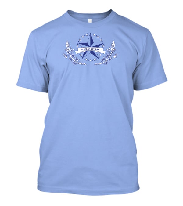 Super 70s Sports Bluebonnet Bowl Star And Bluebonnet Emblem T-Shirt