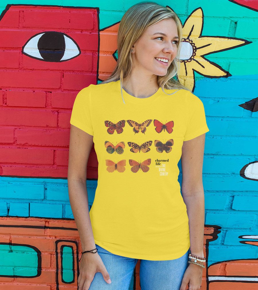 Charmed Life The Best Of The Divine Comedy Butterflies T-Shirt