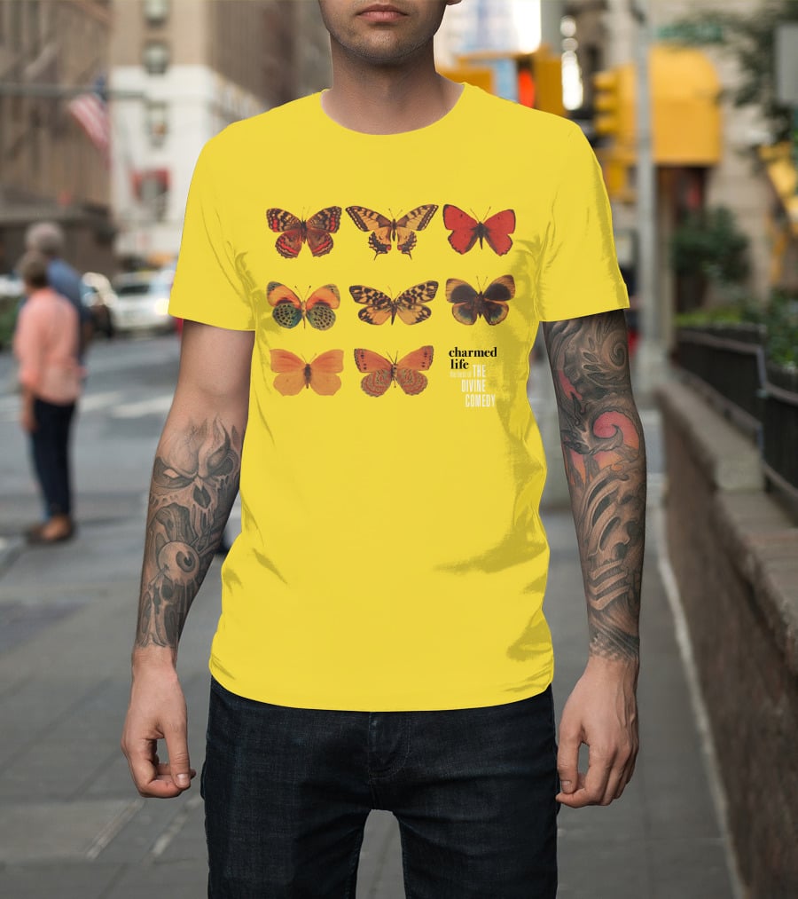 Charmed Life The Best Of The Divine Comedy Butterflies T-Shirt