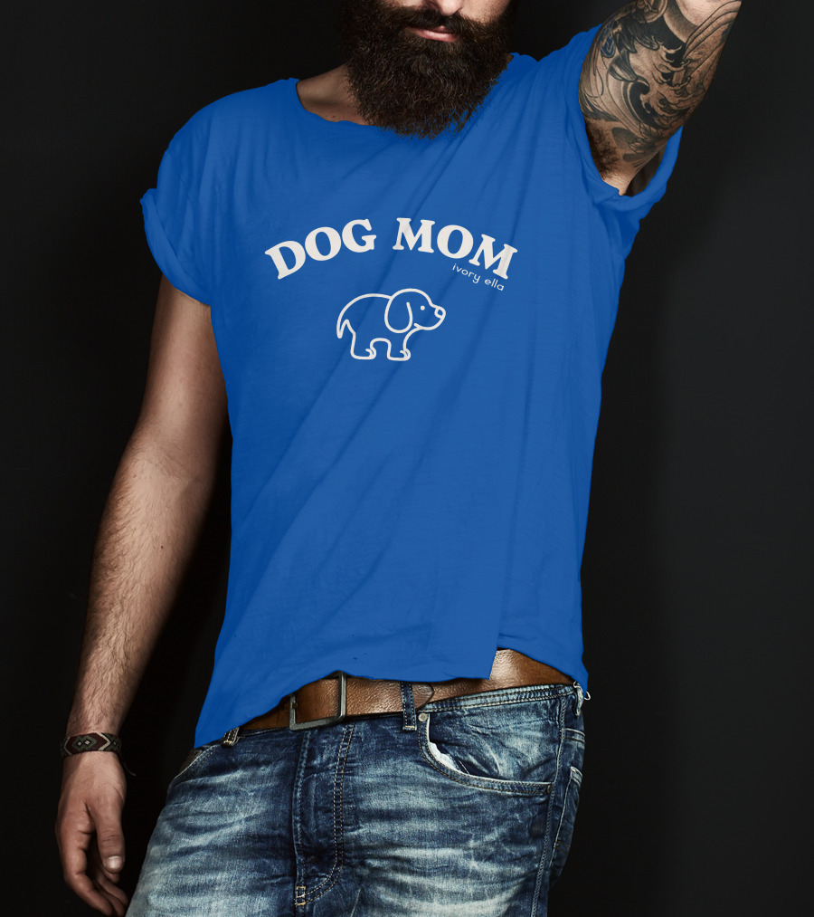DOG MOM Ivory Ella T-Shirt