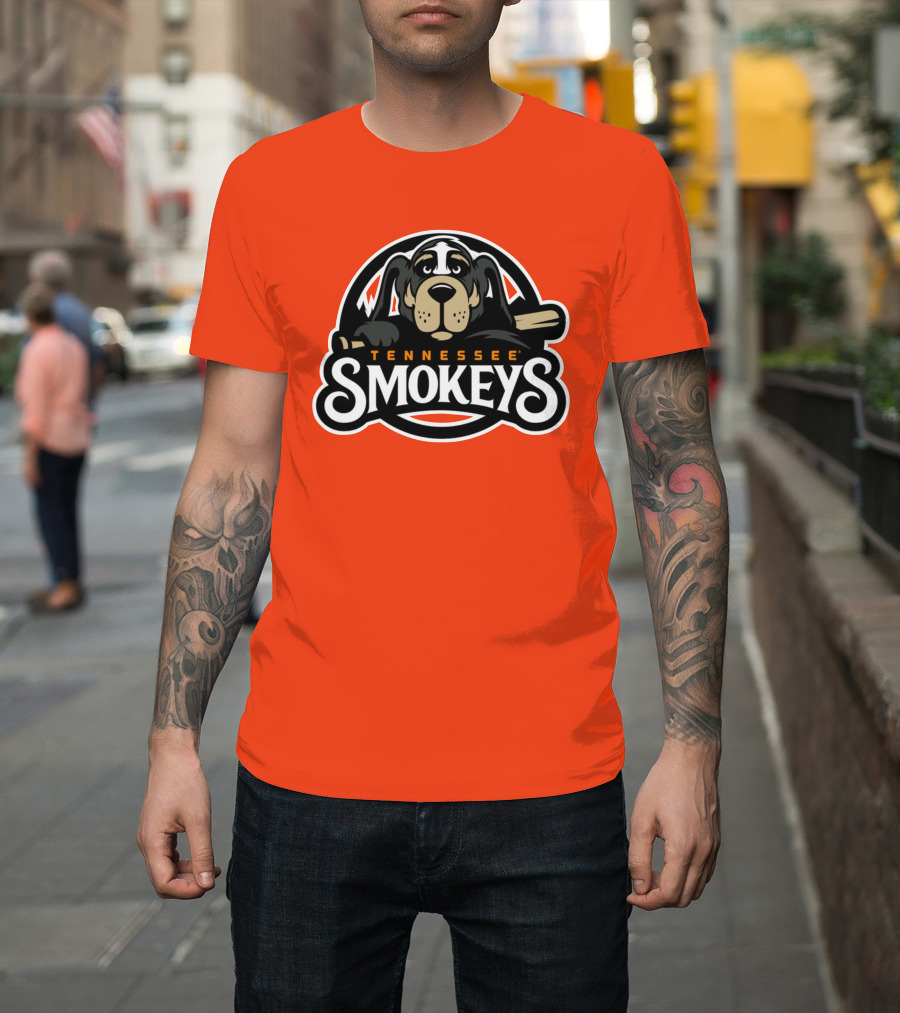 Tennessee Smokeys Baseball Team Mascot T-Shirt