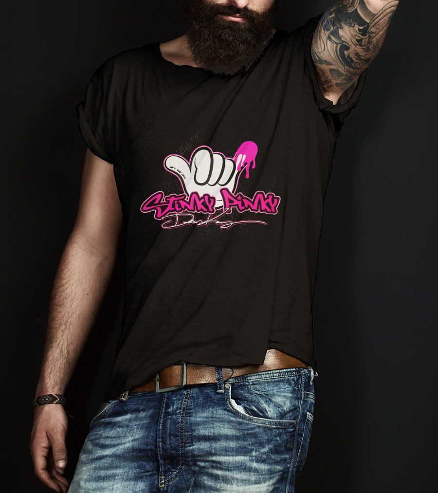 Stinky Pinky Disco Dean Let Go Dripping Hand T-Shirt