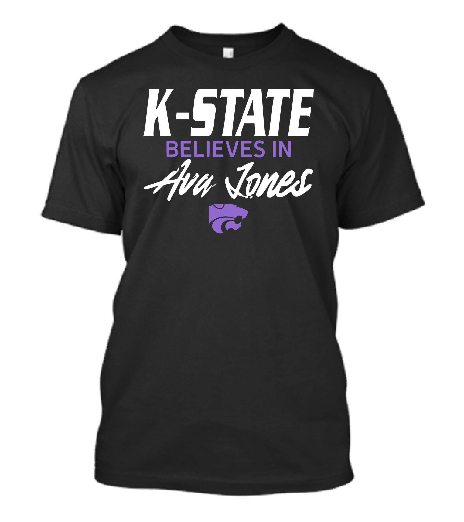 K-State Believes In Ava Jones Wildcats T-Shirt
