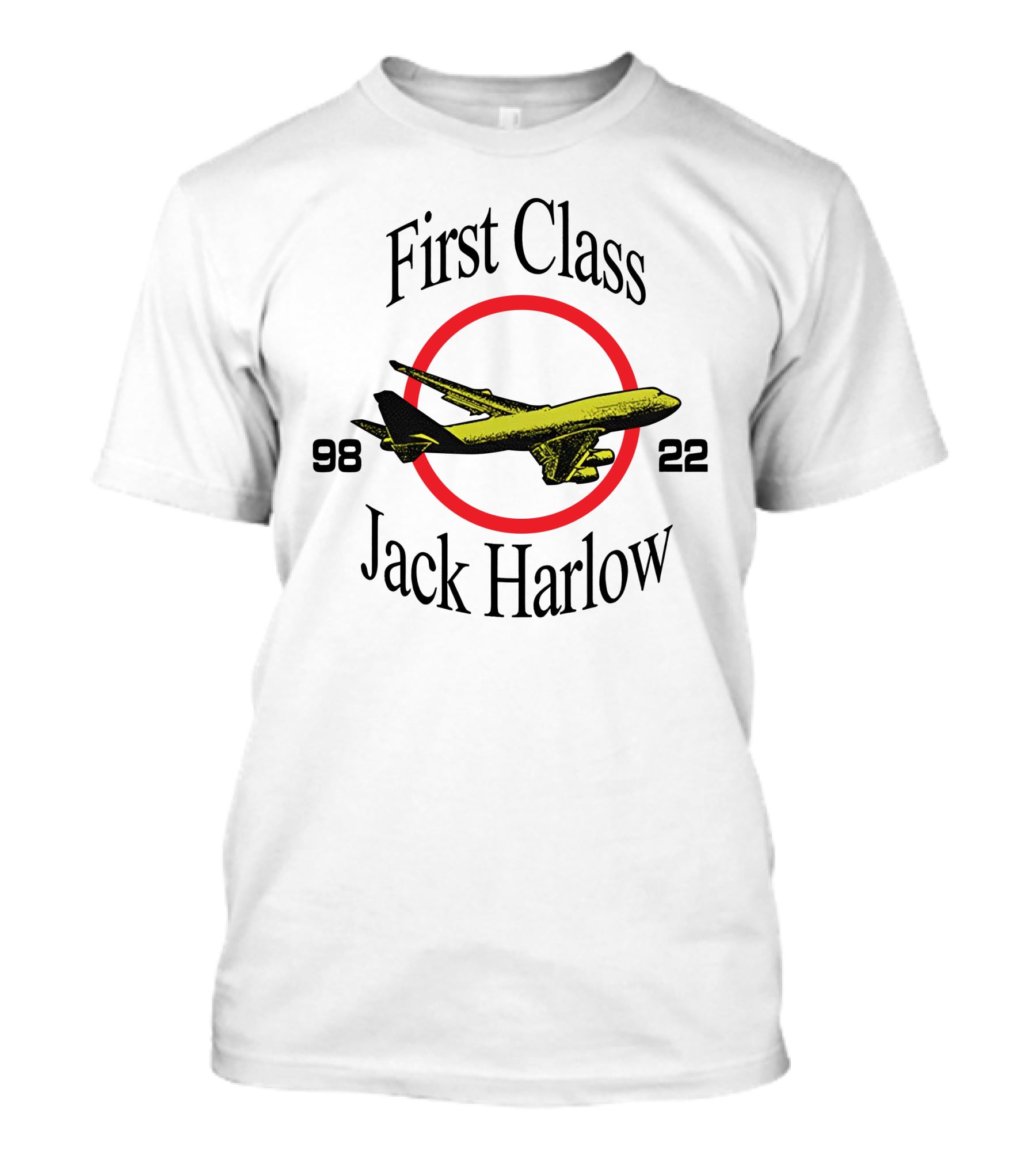 First Class Jack Harlow 9822 Airplane Circle T-Shirt