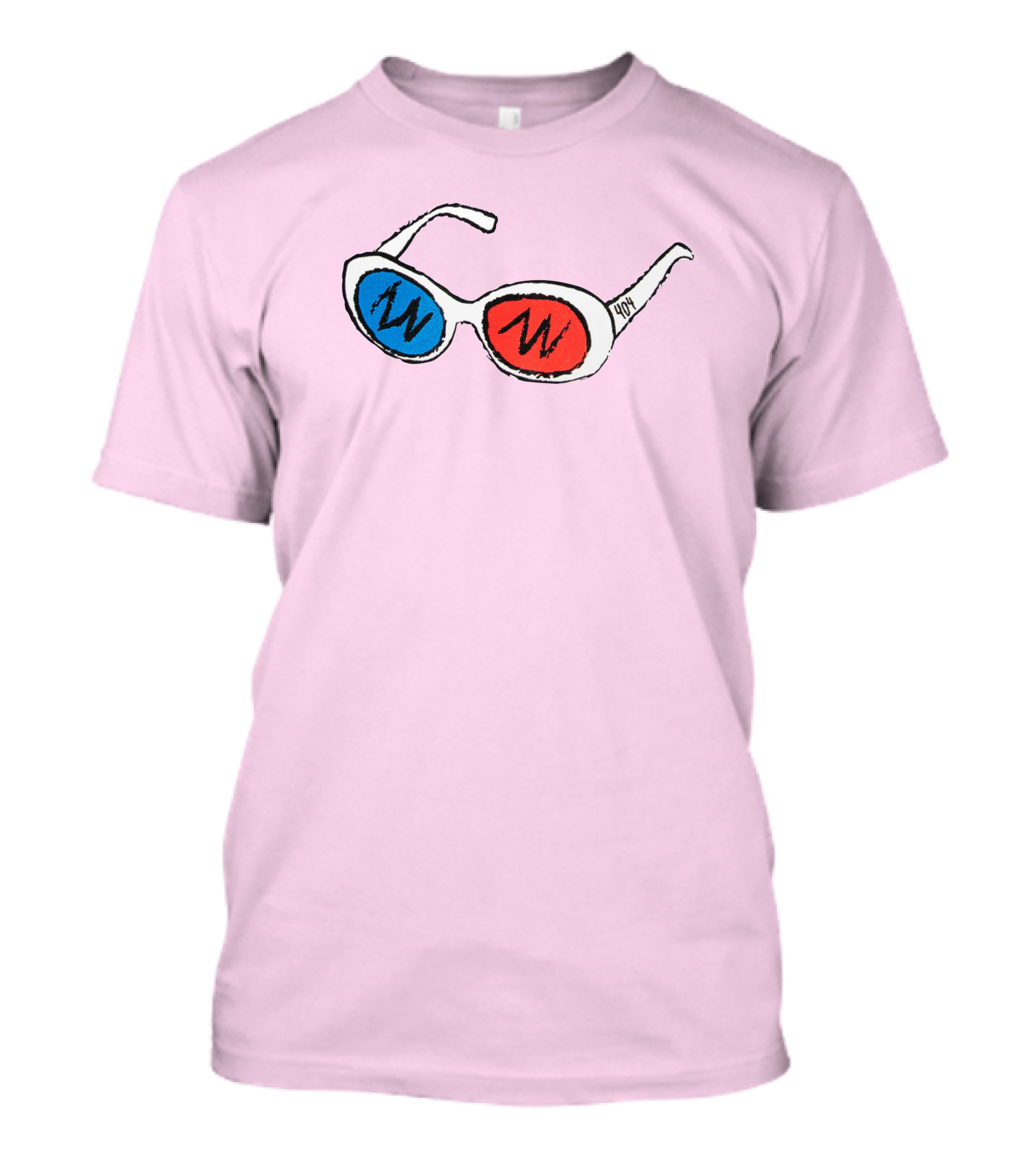 George 3D Goggles Blue Red Lenses T-Shirt
