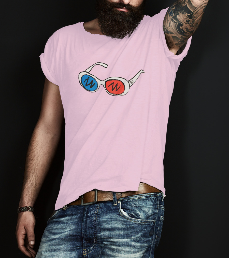 George 3D Goggles Blue Red Lenses T-Shirt