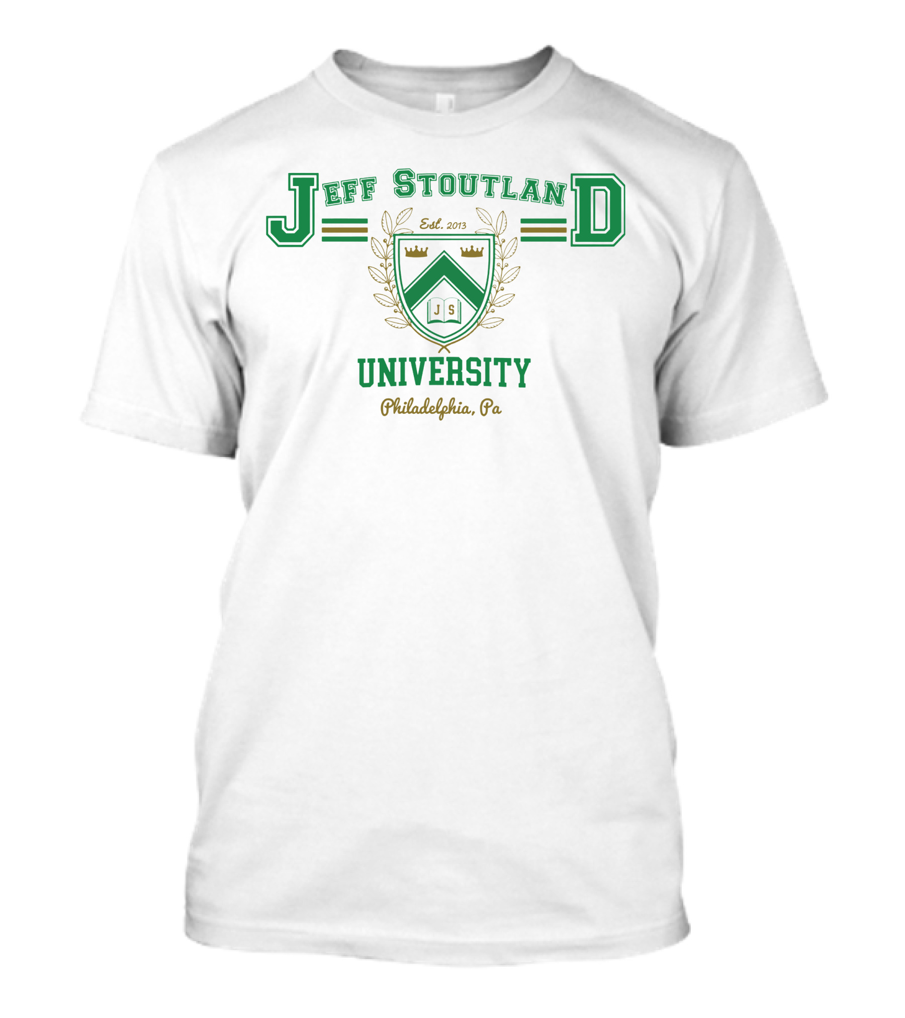 Jeff Stoutland University Philadelphia Pa Est. 2013 Crest T-Shirt