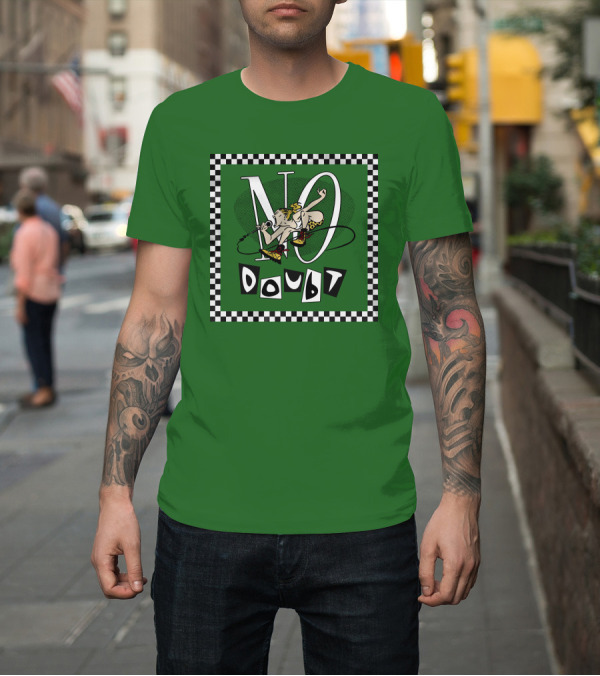 Shirt: No Doubt Trapped In A Box Checkered T-Shirt No Doubt Trapped In A Box Checkered T-Shirt