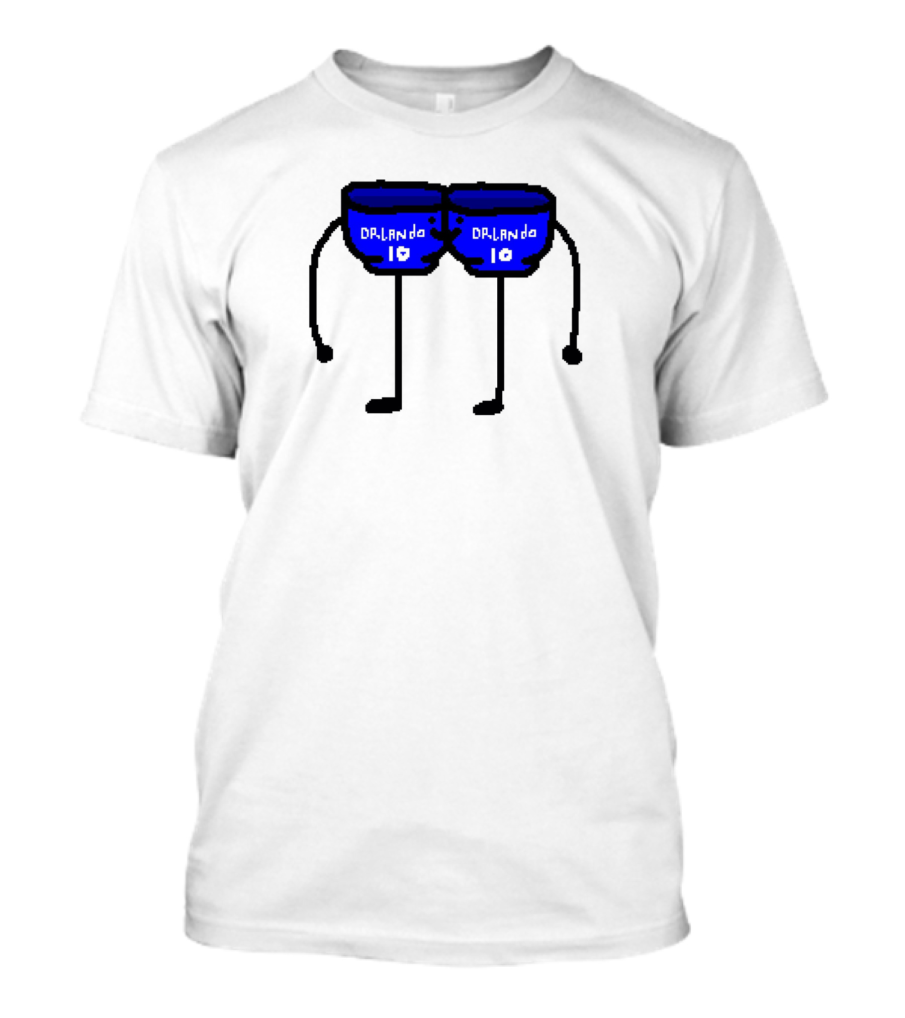 Bowl Bow Orlando Blue Cartoon Figure 10 DRlanda T-Shirt