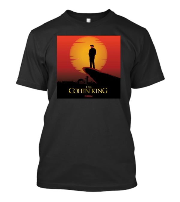 The Cohen King Silhouette On Sunset Cliff T-Shirt