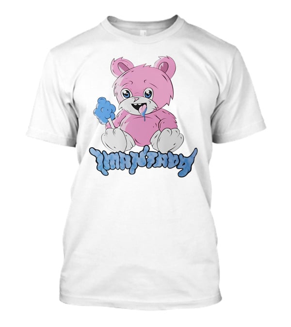 Camiseta Fluffy Cute Imantado Bear With Candyfloss T-Shirt