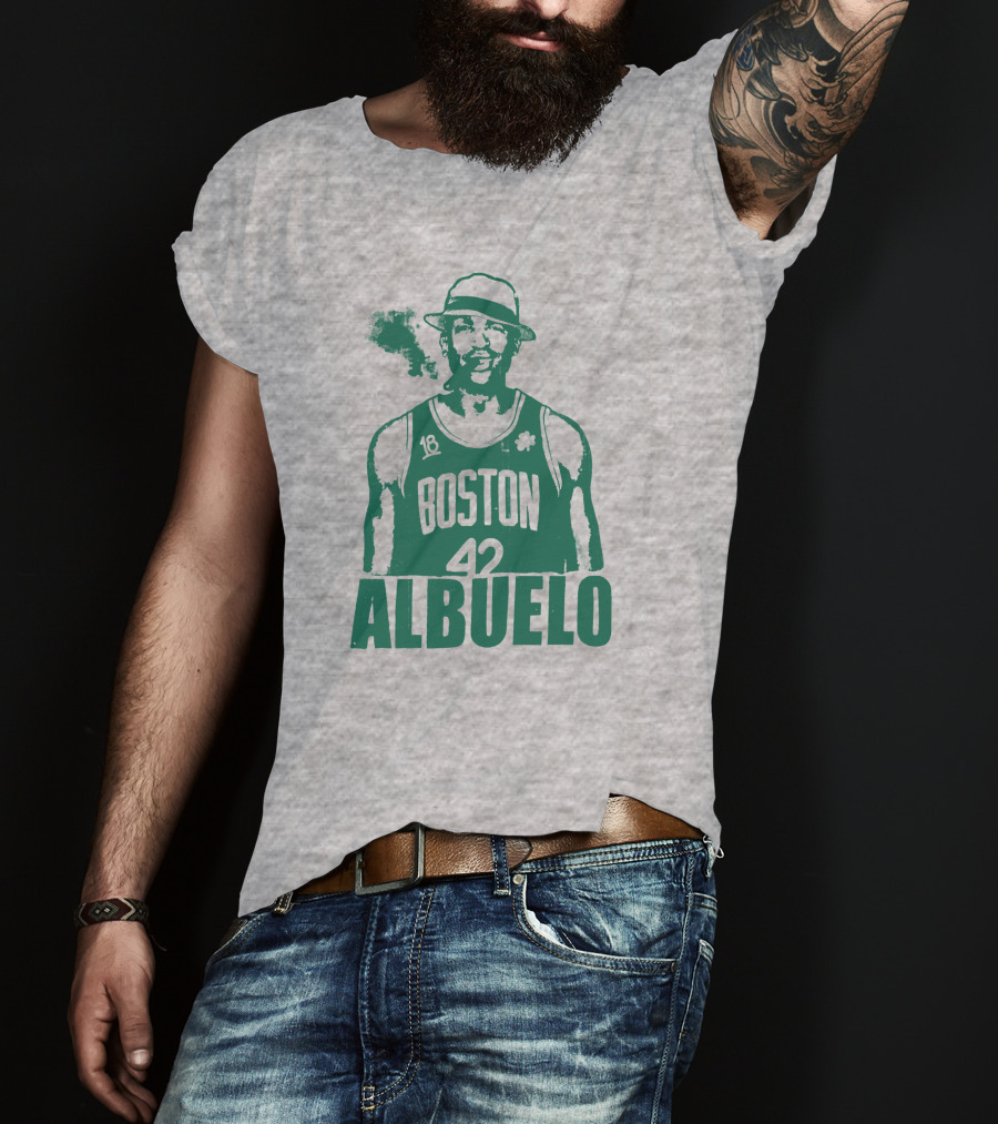 Boston 42 Albuelo Smoking Basketball Jersey T-Shirt