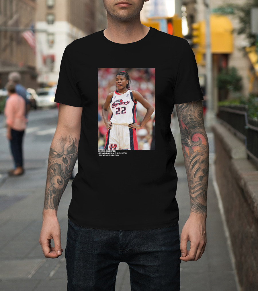 SHERYL SWOOPES 1999 WNBA FINALS HOUSTON LEGENDS COLLECTION T-Shirt