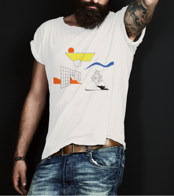 Clams Casino Winter Flower Abstract Geometric Elements T-Shirt