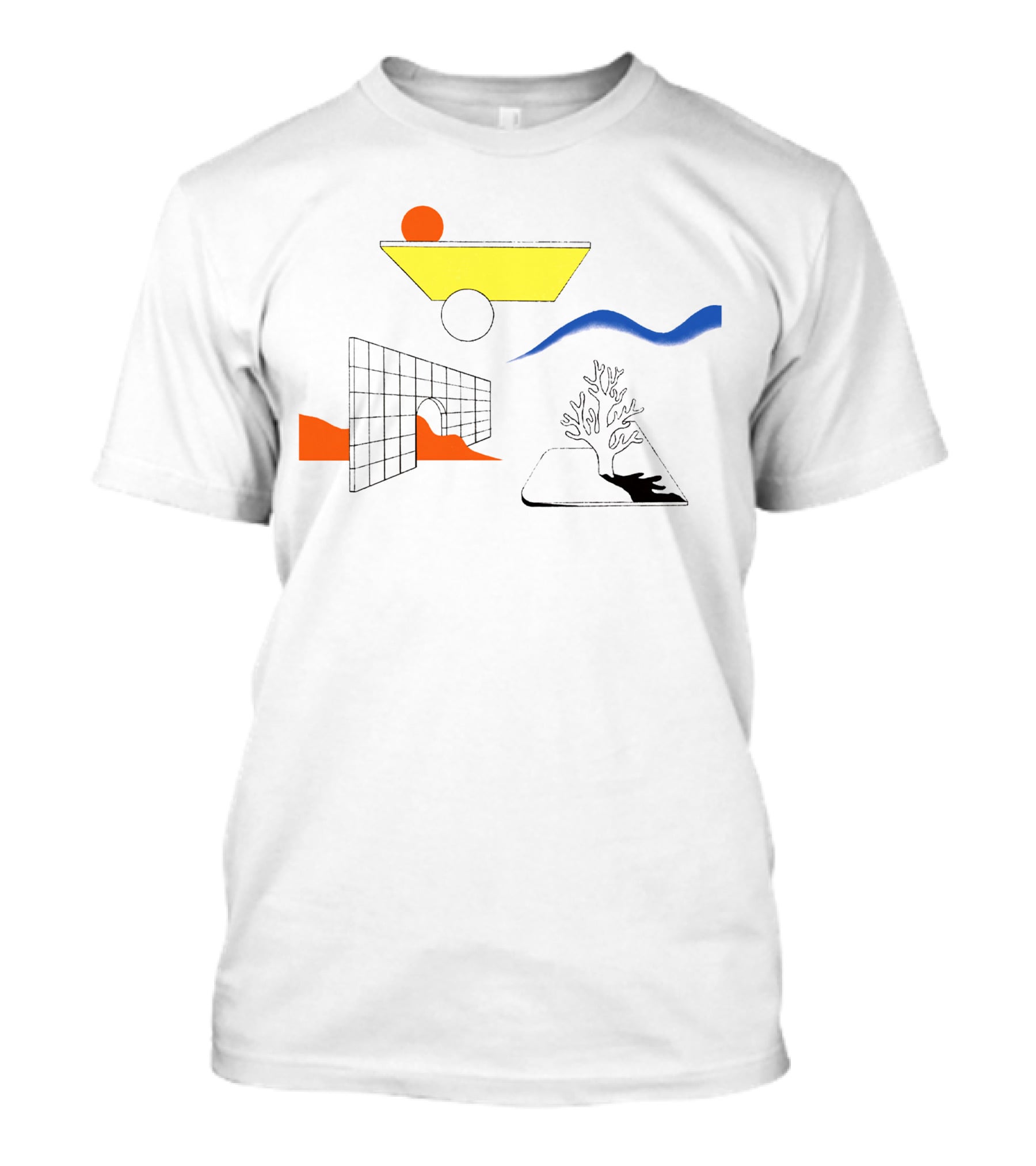 New Clams Casino Merch Abstract Minimalist Geometry Elements T-Shirt