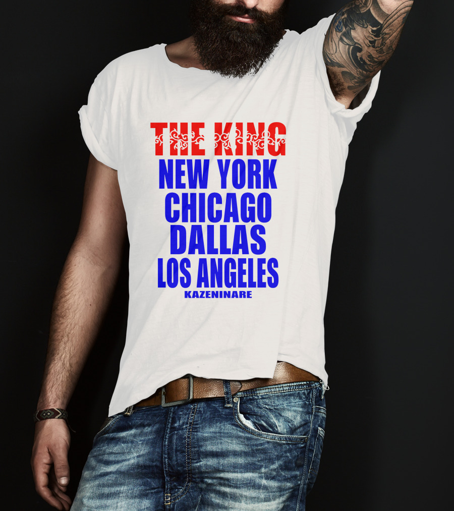 Minoru Suzuki The King New York Chicago Dallas Los Angeles Kazeninare NJPW1972 Shop T-Shirt