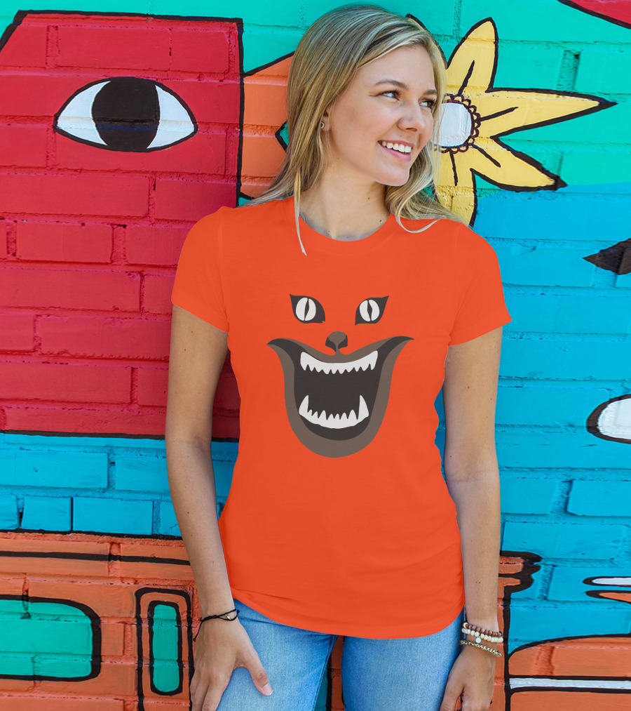 Criterion Channel The Criterion House Horror Cat Face Criterion Merch T-Shirt