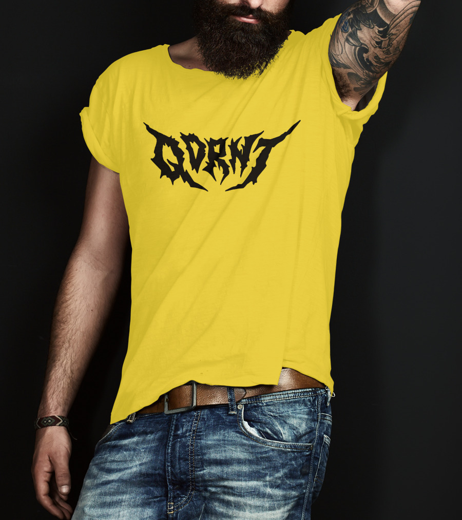 Qdrnt Gothic Style Text With Jagged Font T-Shirt