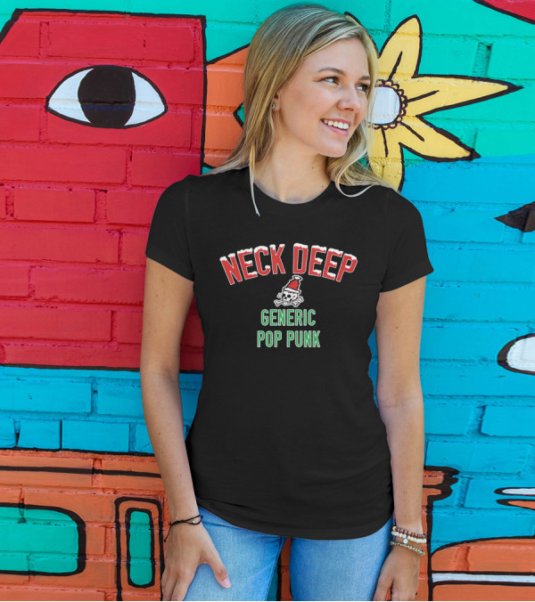 Neck Deep Generic Pop Punk Christmas Skull Edition T-Shirt