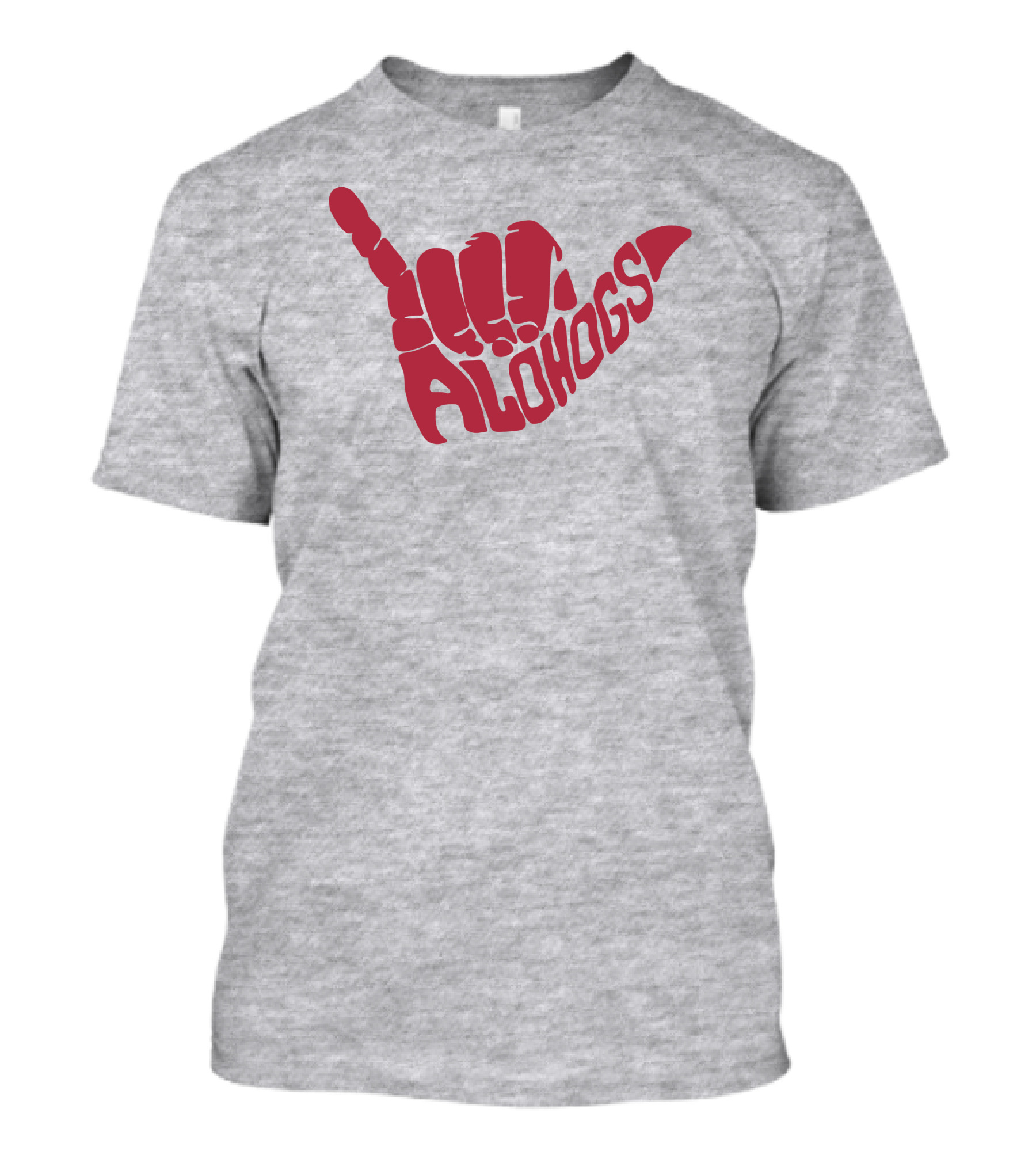 Shaka Hand Gesture With Alohogs Text T-Shirt