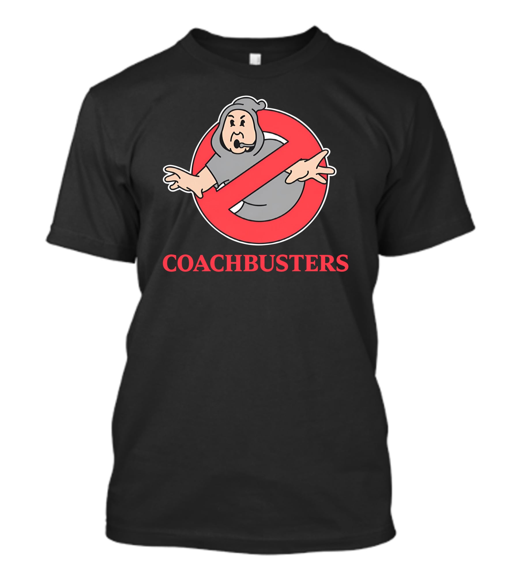 Ghostbusters Coachbusters Logo Parody With Ghost In No T-Shirt