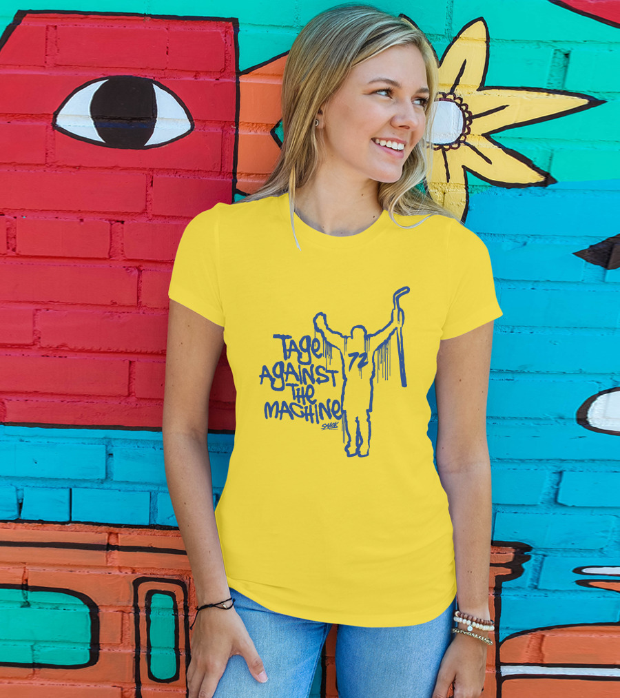 Tage Against The Machine 72 Hockey Silhouette Smack T-Shirt