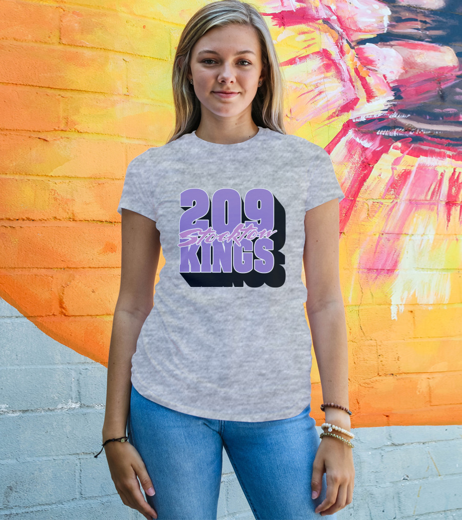 209 Stockton Kings Basketball Team T-Shirt
