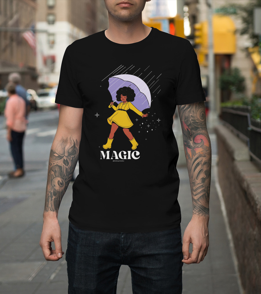 MAGIC TheFairyArtMother Rain Dance In Yellow Dress T-Shirt