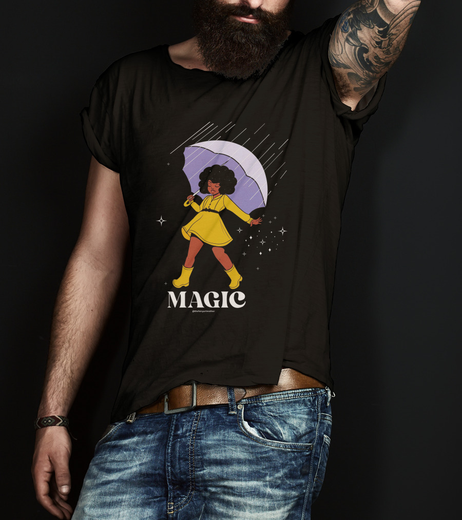 MAGIC TheFairyArtMother Rain Dance In Yellow Dress T-Shirt