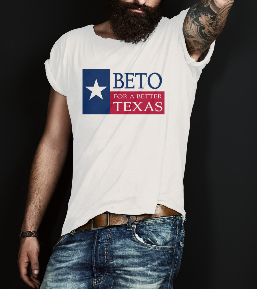 Beto For A Better Texas Star Flag T-Shirt