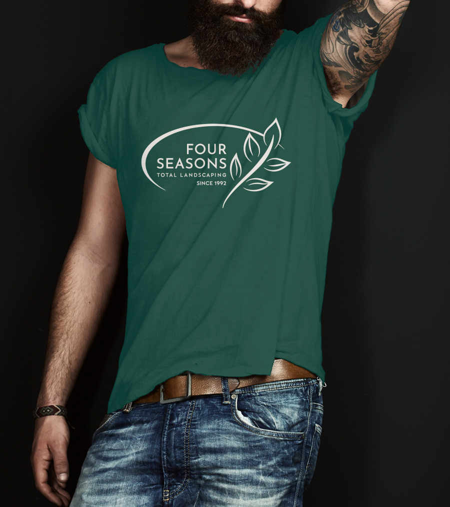 Four Seasons Total Landscaping Since 1992 Leaf T-Shirt