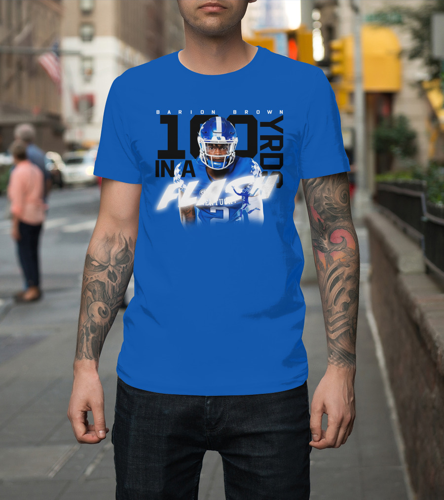 Barion Brown Kentucky 100 Yards In A Flash T-Shirt