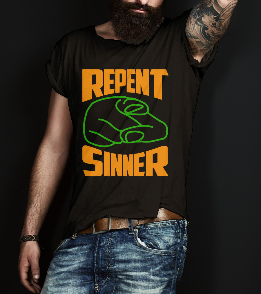 Repent Sinner Meme Fightclubvideos T-Shirt