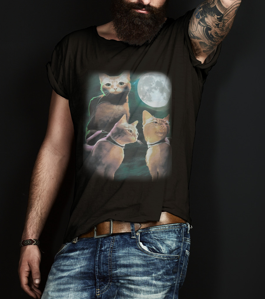 Annapurna Interactive Three Cats Under The Moon T-Shirt