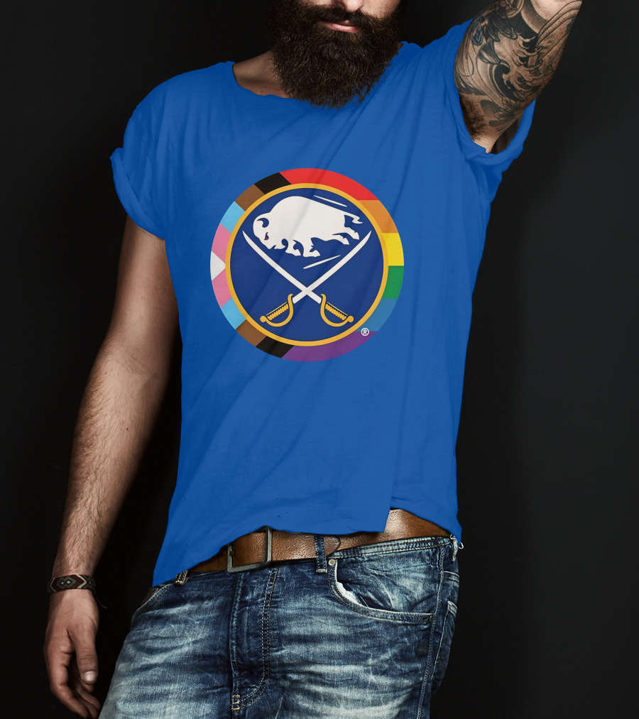 Buffalo Sabres Inclusive Pride Colors T-Shirt