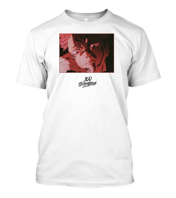 100 Thieves Sukuna Anime Character T-Shirt